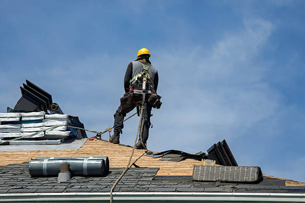 Professional Storm Damage Roof Repair technician working in Collettsville, NC